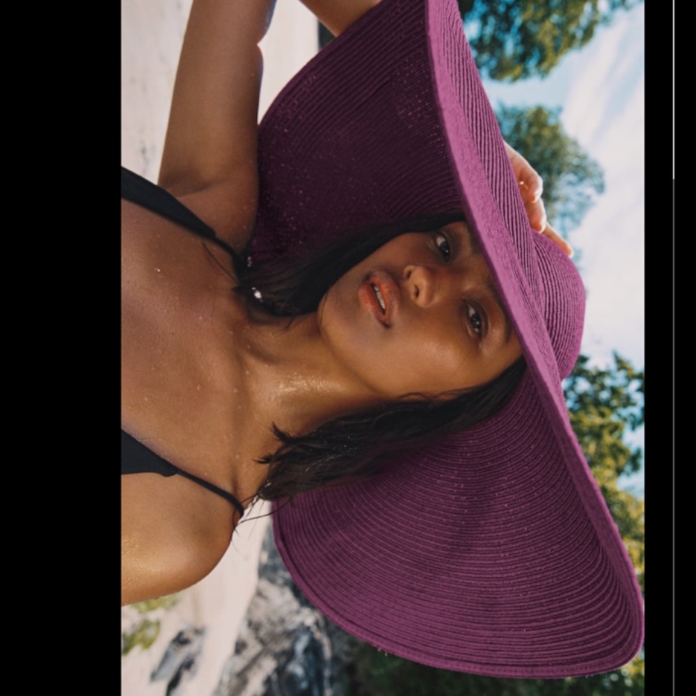 💜 LARGE BRIM PICTURE HAT